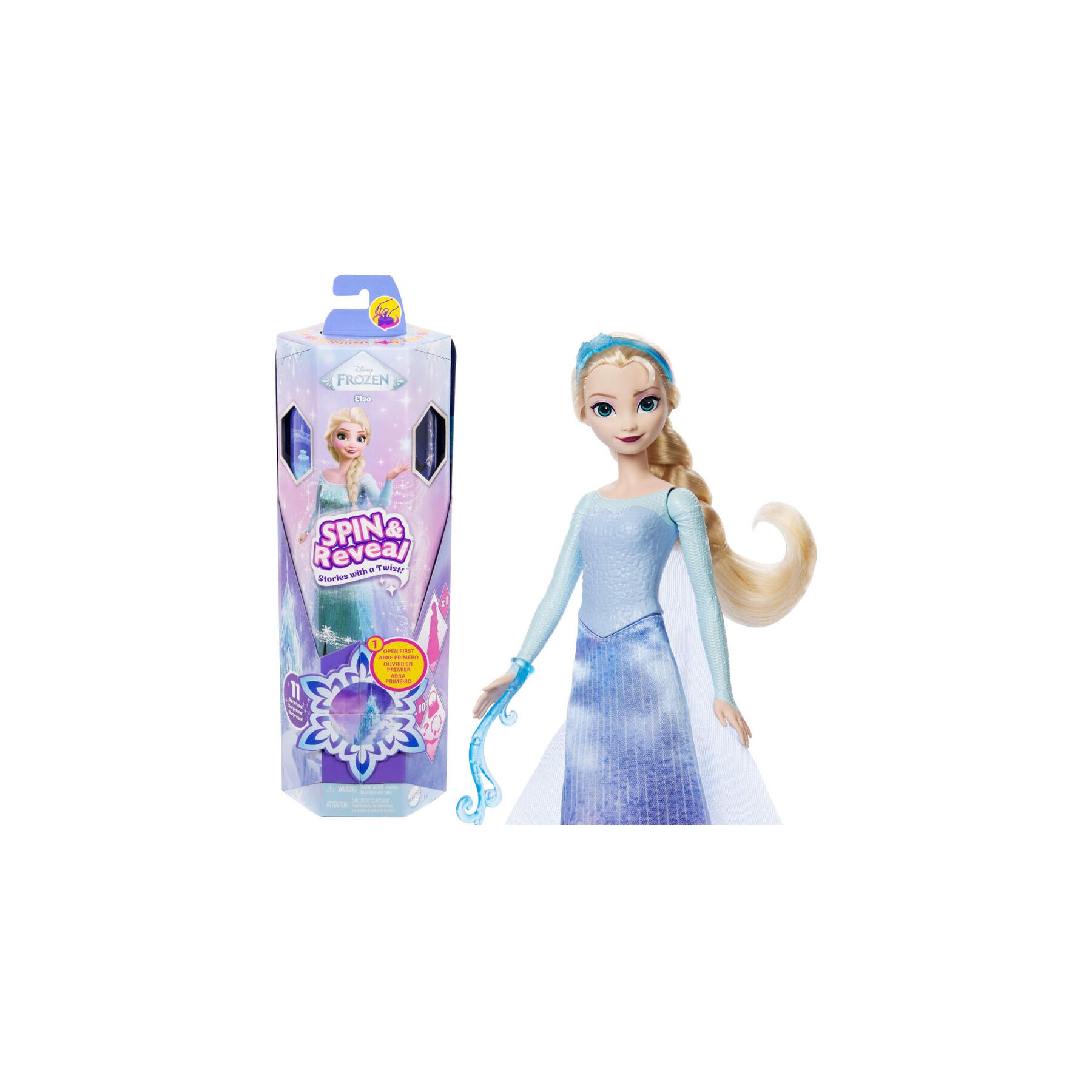 Muñeca Spin And Reveal Elsa Frozen Disney