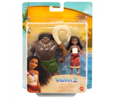 Blister 2 muñecos Vaiana & Maui Vaiana Moana 2 Disney