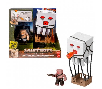 Figura Ghast Lanza el Ataque Fantasma Minecraft La Pelicula 25cm