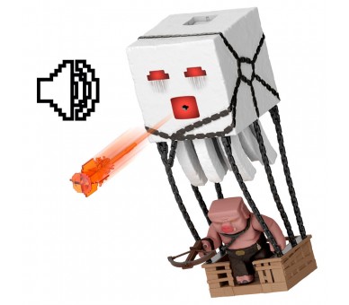 Figura Ghast Lanza el Ataque Fantasma Minecraft La Pelicula 25cm