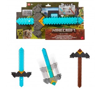 Espada Pico Transformable Minecraft La Pelicula