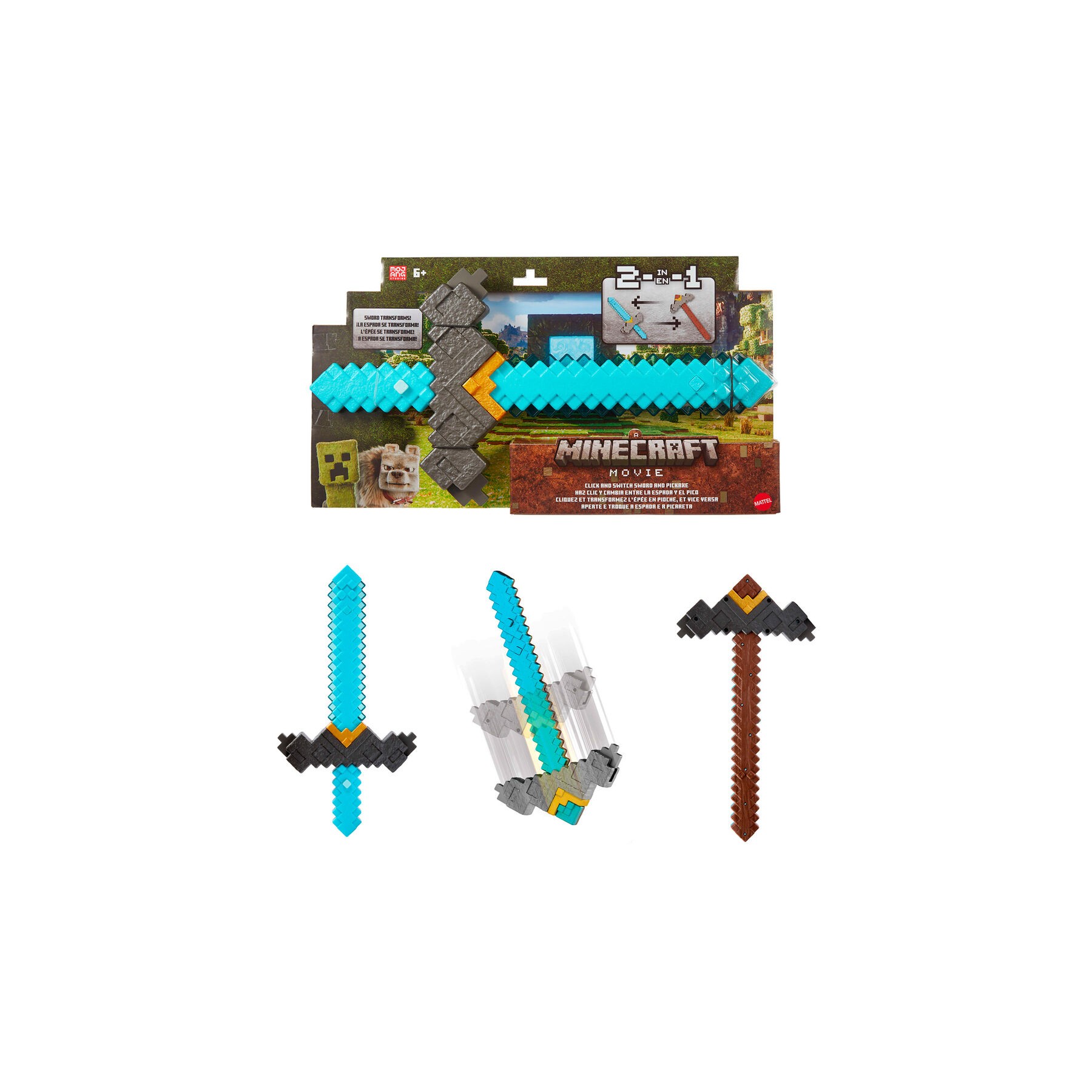 Espada Pico Transformable Minecraft La Pelicula