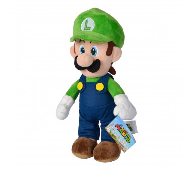 Peluche Luigi Super Mario Bros 30cm