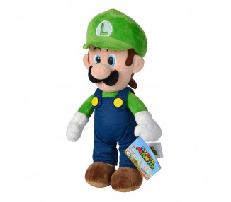 Peluche Luigi Super Mario Bros 30cm