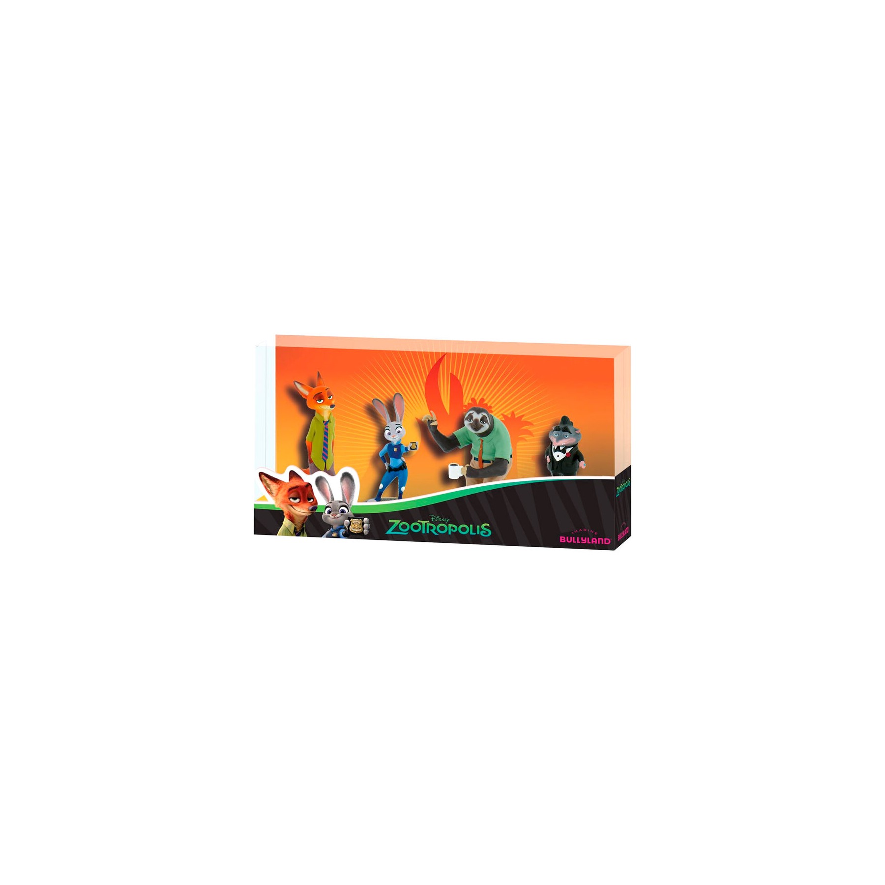Blister 4 figuras Zootropolis Disney