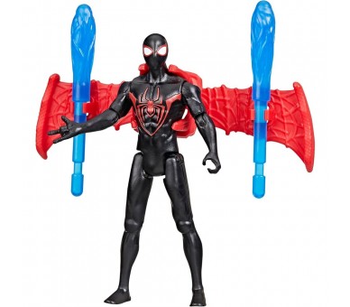 Coche lanzador + figura Miles Morales Venom Versus Epic World of Action Spider-Man Marvel