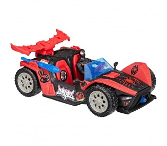 Coche lanzador + figura Miles Morales Venom Versus Epic World of Action Spider-Man Marvel