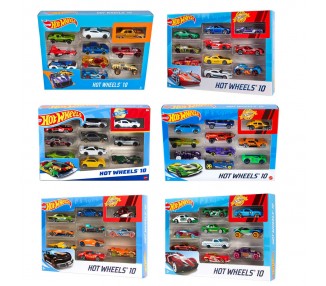 Blister 10 coches Hot Wheels surtido