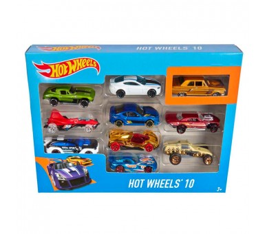 Blister 10 coches Hot Wheels surtido