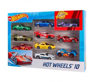 Blister 10 coches Hot Wheels surtido
