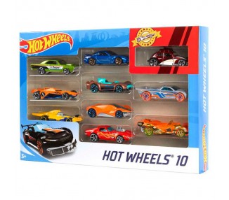 Blister 10 coches Hot Wheels surtido