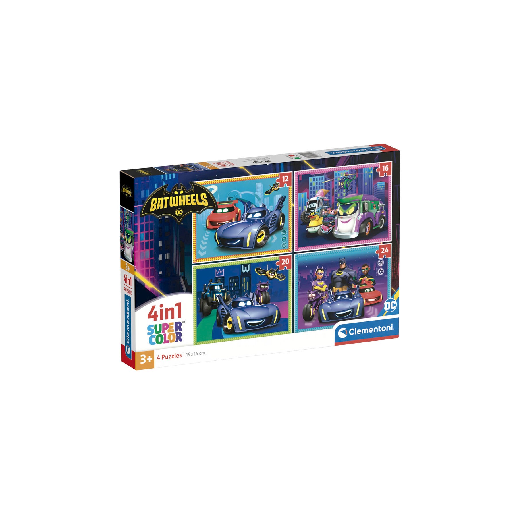 Puzzle Batwheels DC Comics 12+16+20+24pzs