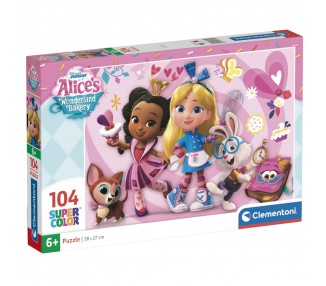 Puzzle Alice Wonderland Bakery Disney 104pzs