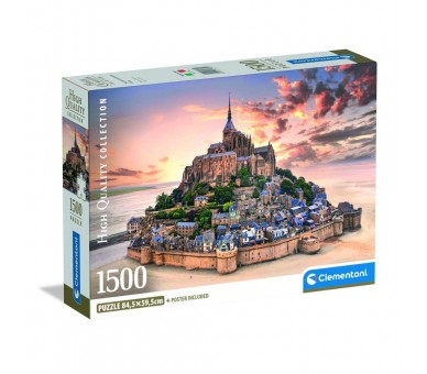 Puzzle The Mont Saint-Michel Rising High Quality 1500pzs