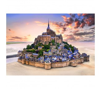 Puzzle The Mont Saint-Michel Rising High Quality 1500pzs