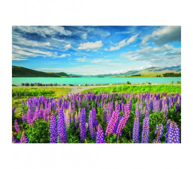 Puzzle Lupins at Lake Tekapo High Quality 1500pzs