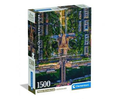 Puzzle Flying Over Paris High Quality 1500pzs