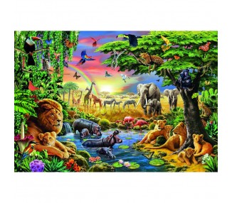 Puzzle The African Gathering High Quality 2000pzs