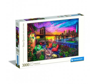 Puzzle Manhattan Balcony Sunset High Quality 3000pzs