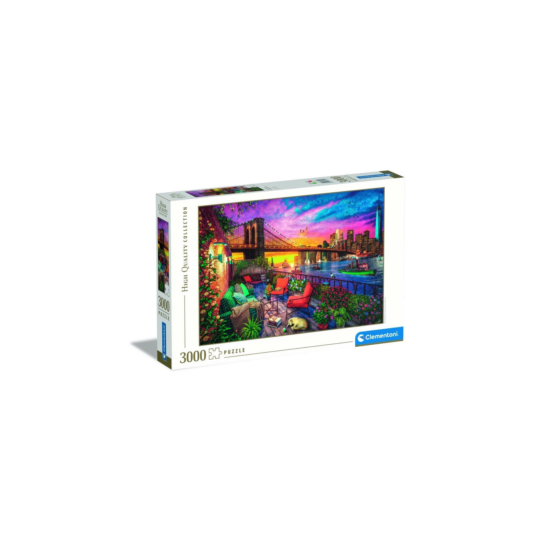 Puzzle Manhattan Balcony Sunset High Quality 3000pzs