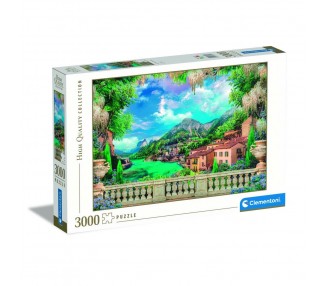 Puzzle Lush Terrace On Lake High Quality 3000pzs