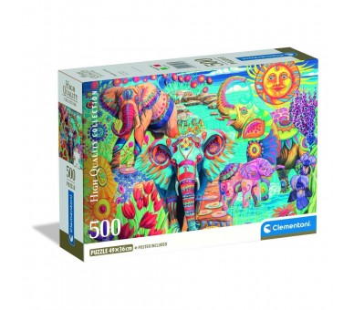 Puzzle Elephants’ Carnival High Quality 500pzs