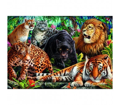 Puzzle Wild Cats High Quality 500pzs