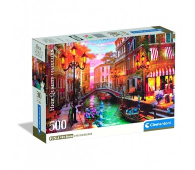 Puzzle Sunset Over Venice High Quality 500pzs