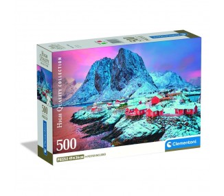Puzzle Hamnoy Village High Quality 500pzs