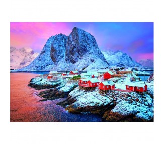 Puzzle Hamnoy Village High Quality 500pzs