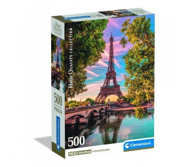 Puzzle Along the Seine High Quality 500pzs