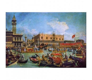 Puzzle The Return of the Bucentaur at the Molo on Ascension Day Canaletto Museum 1000pzs