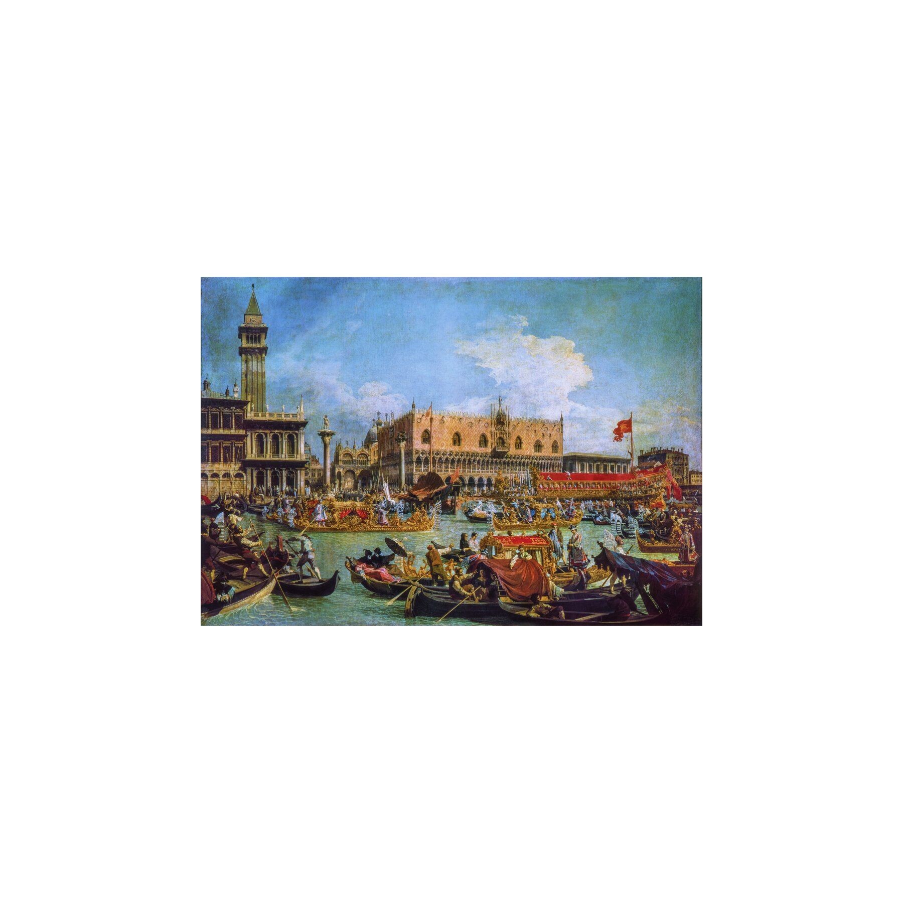 Puzzle The Return of the Bucentaur at the Molo on Ascension Day Canaletto Museum 1000pzs