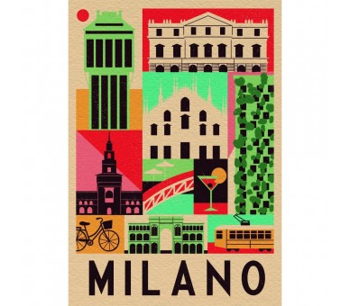 Puzzle Milan Style in the City 1000pzs