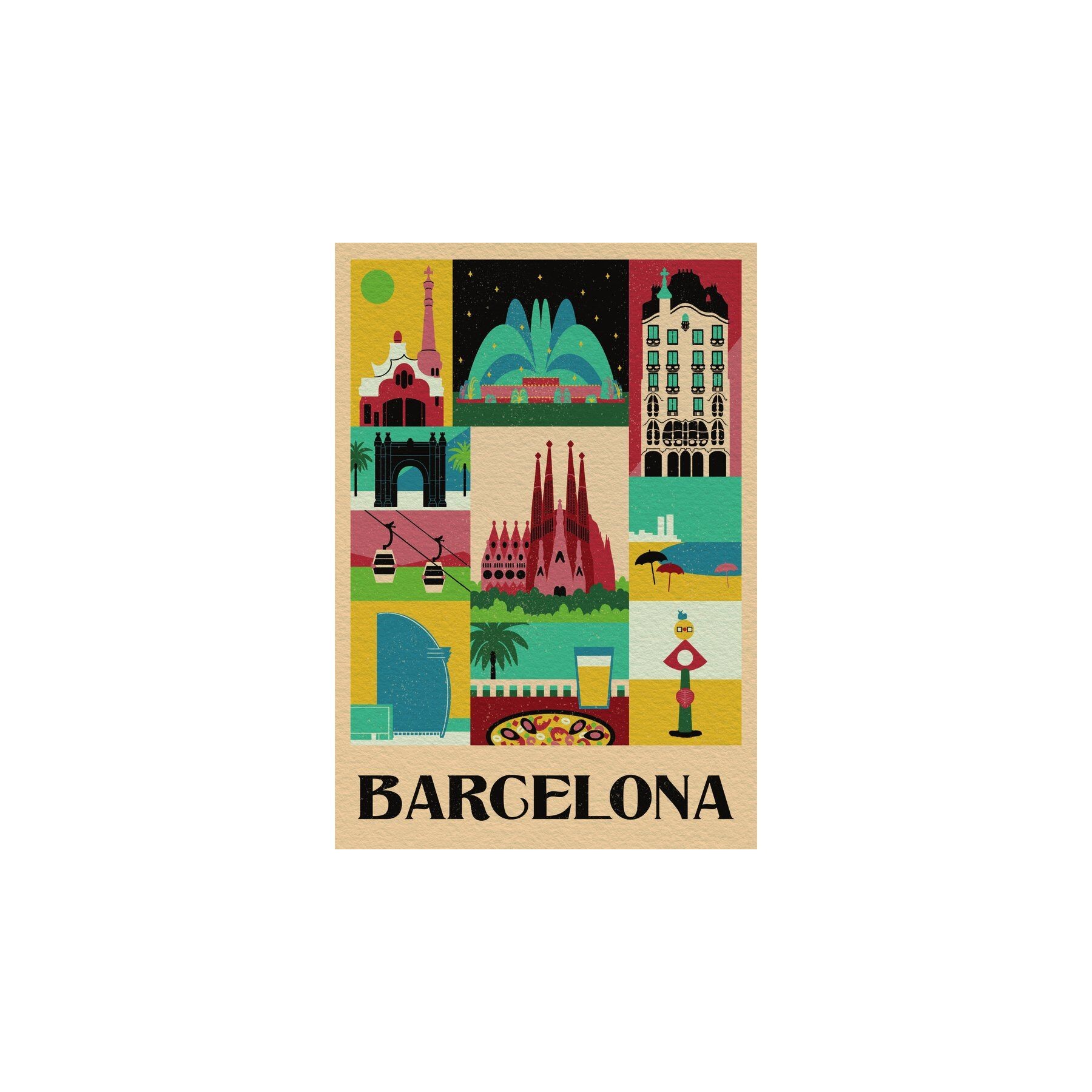 Puzzle Barcelona Style in the City 1000pzs