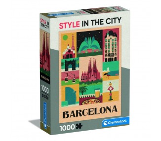 Puzzle Barcelona Style in the City 1000pzs