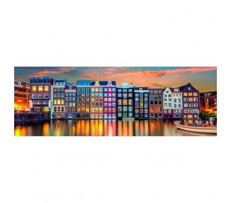 Puzzle Panorama Bright Amsterdam High Quality 1000pzs