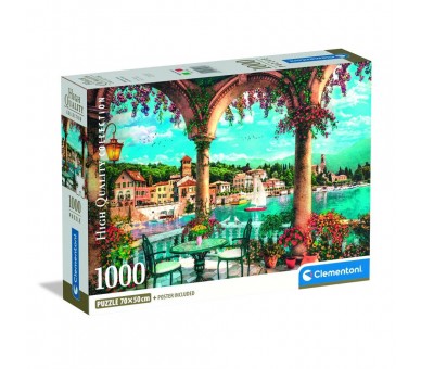 Puzzle Balcony view of Lake Como High Quality 1000pzs