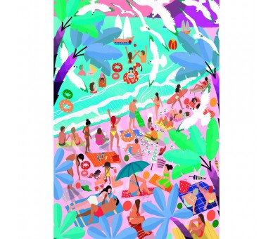 Puzzle Sunday at the Beach High Quality 1000pzs