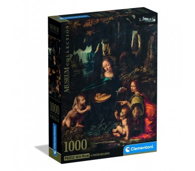 Puzzle The Virgin of the Rocks Leonardo Museum 1000pzs