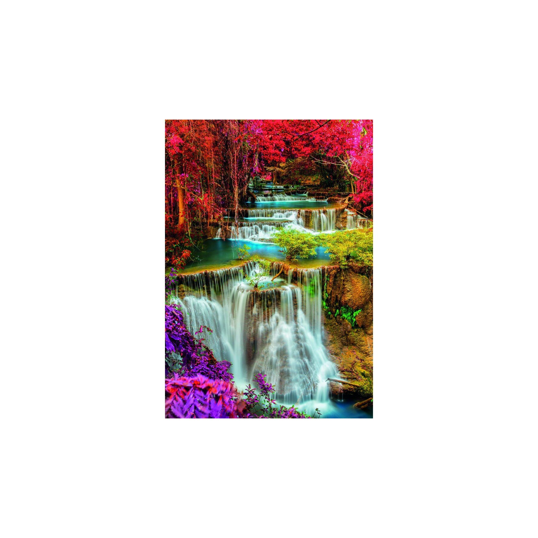 Puzzle Colourful Thai Falls High Quality 1000pzs
