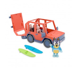 Coche familiar + figura Bandit Bluey