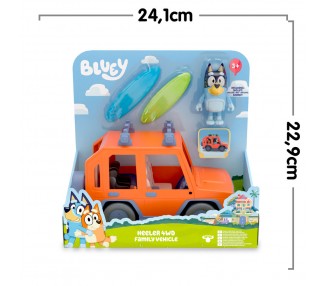 Coche familiar + figura Bandit Bluey