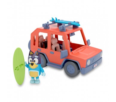 Coche familiar + figura Bandit Bluey