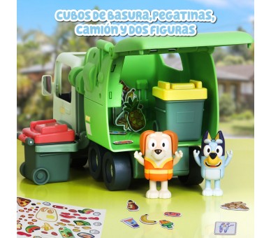 Camion de Basura + figuras Bluey