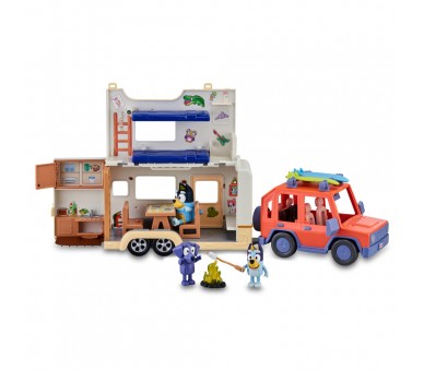 Set Coche familiar + Caravana Bluey