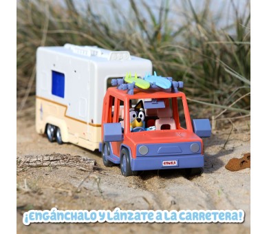Set Coche familiar + Caravana Bluey