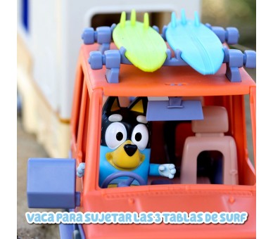 Set Coche familiar + Caravana Bluey