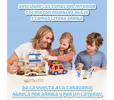 Set Coche familiar + Caravana Bluey