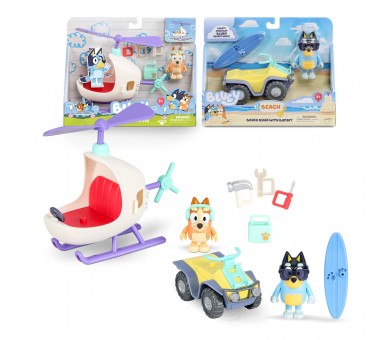 Vehiculo + figura Bluey surtido